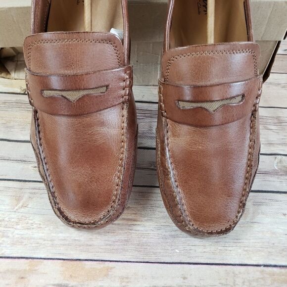 Clark's Ashmont Way Cognac Leather slip on loafer - Picture 2 of 7